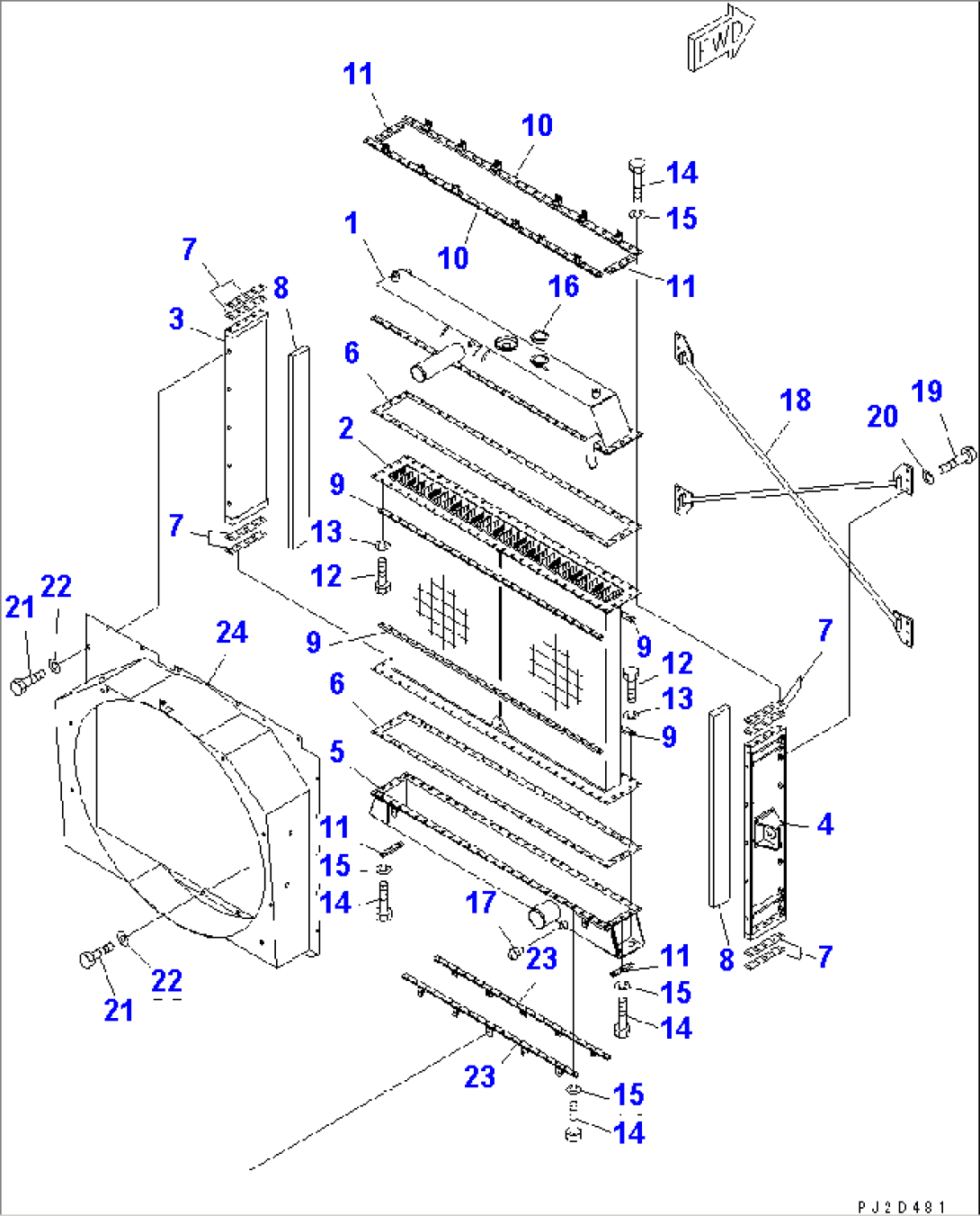 RADIATOR (INNER PARTS)