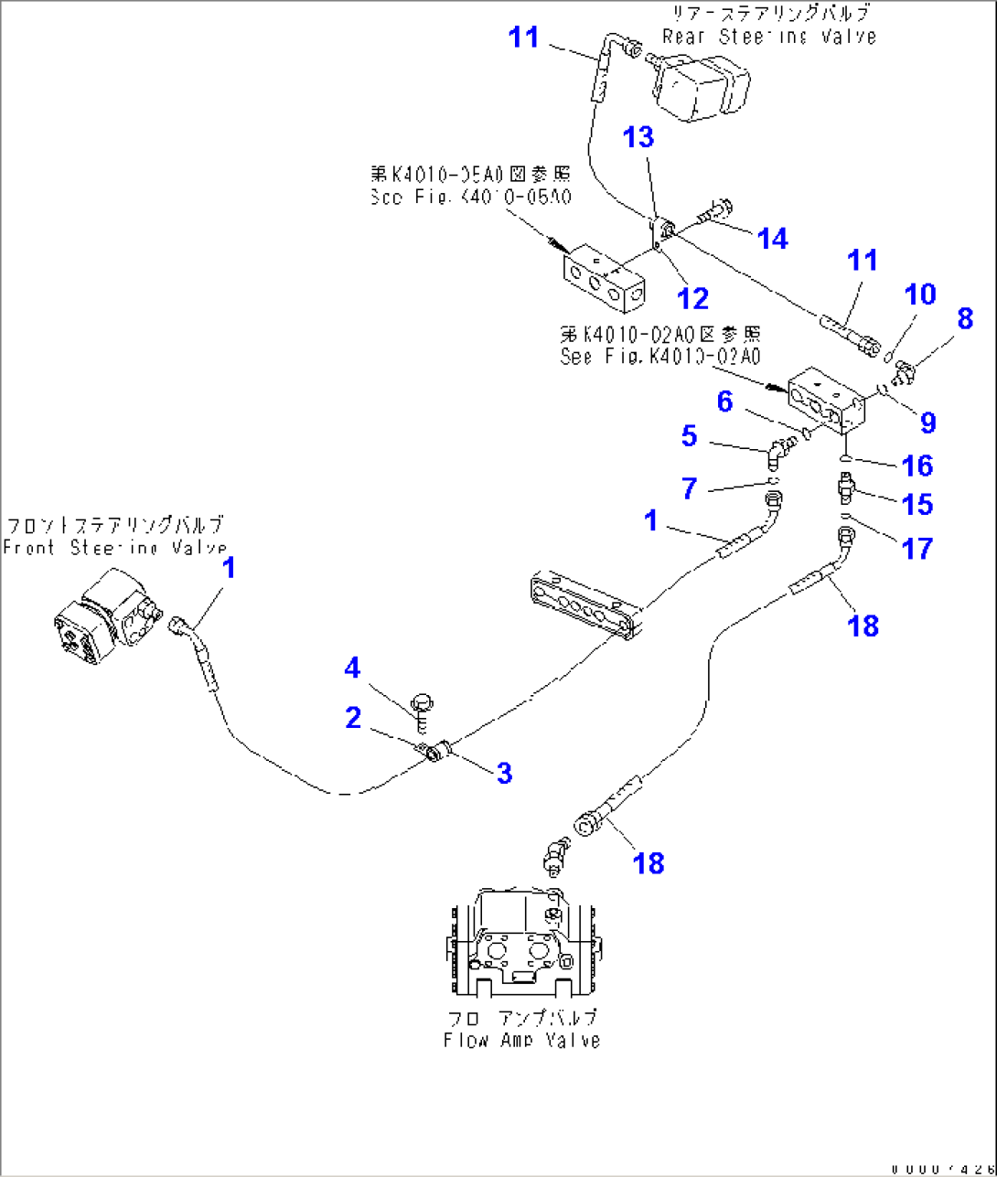 FLOOR (STEERING VALVE PIPING 3/8)