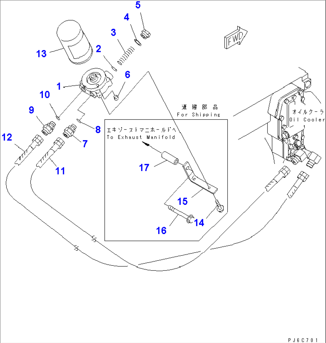 OIL FILTER AND PIPING(#26282900-)
