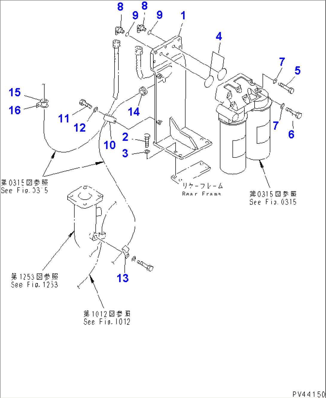 ENGINE BYPASS FILTER AND PIPING(#10501-)