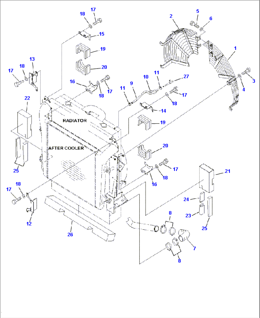 C0110-03A0 BAFFLE AND FAN NET