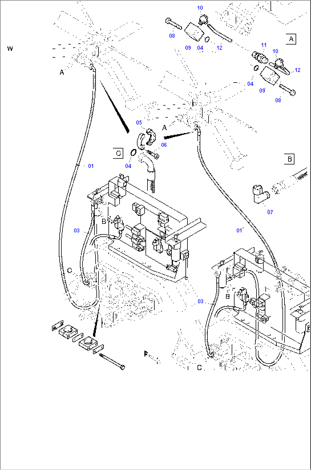 Pressure Lines - Fan Motors (Radiator)