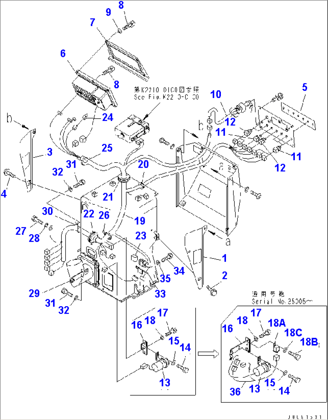 DASHBOARD (PANEL BOARD AND OTHER PARTS)(#35001-)