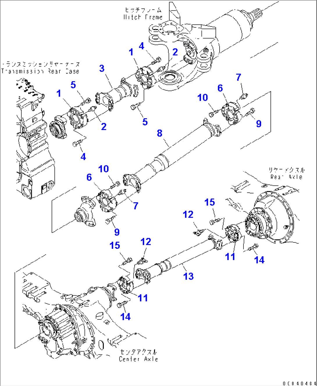 REAR DRIVE SHAFT(#7001-)