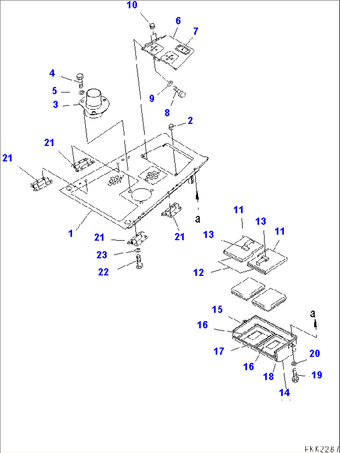 FRONT GUARD (ENGINE HOOD) (WITH CAB) (REGULATION OF EC INCLUSION)