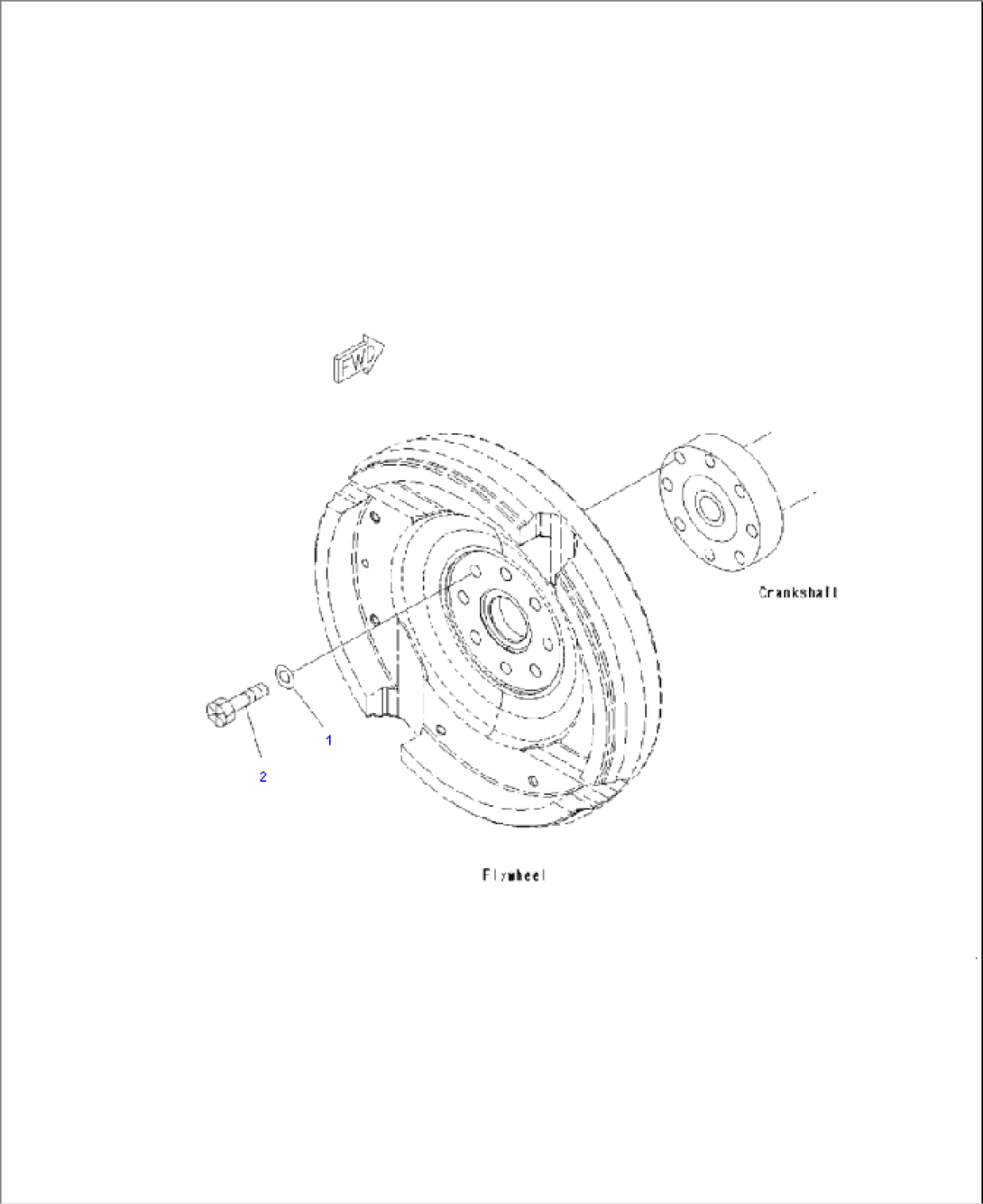 AFW10-001001 FLYWHEEL MOUNTING