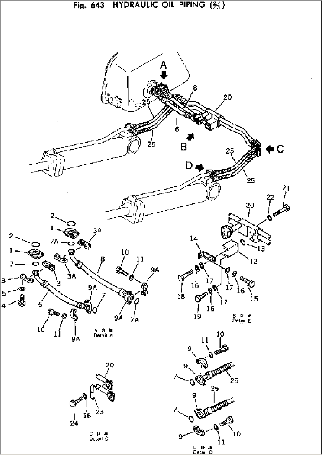 HYDRAULIC OIL PIPING (2/3)