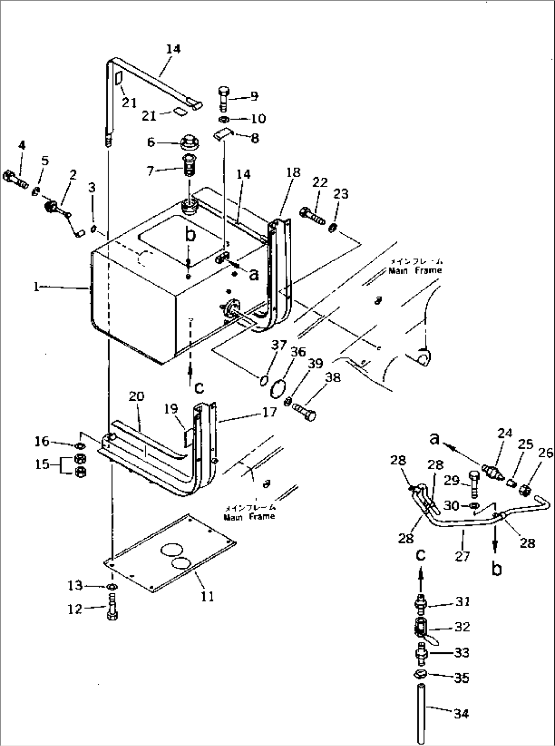 FUEL TANK (FOR CLUSTER GAUGE PANEL)(#5001-5484)