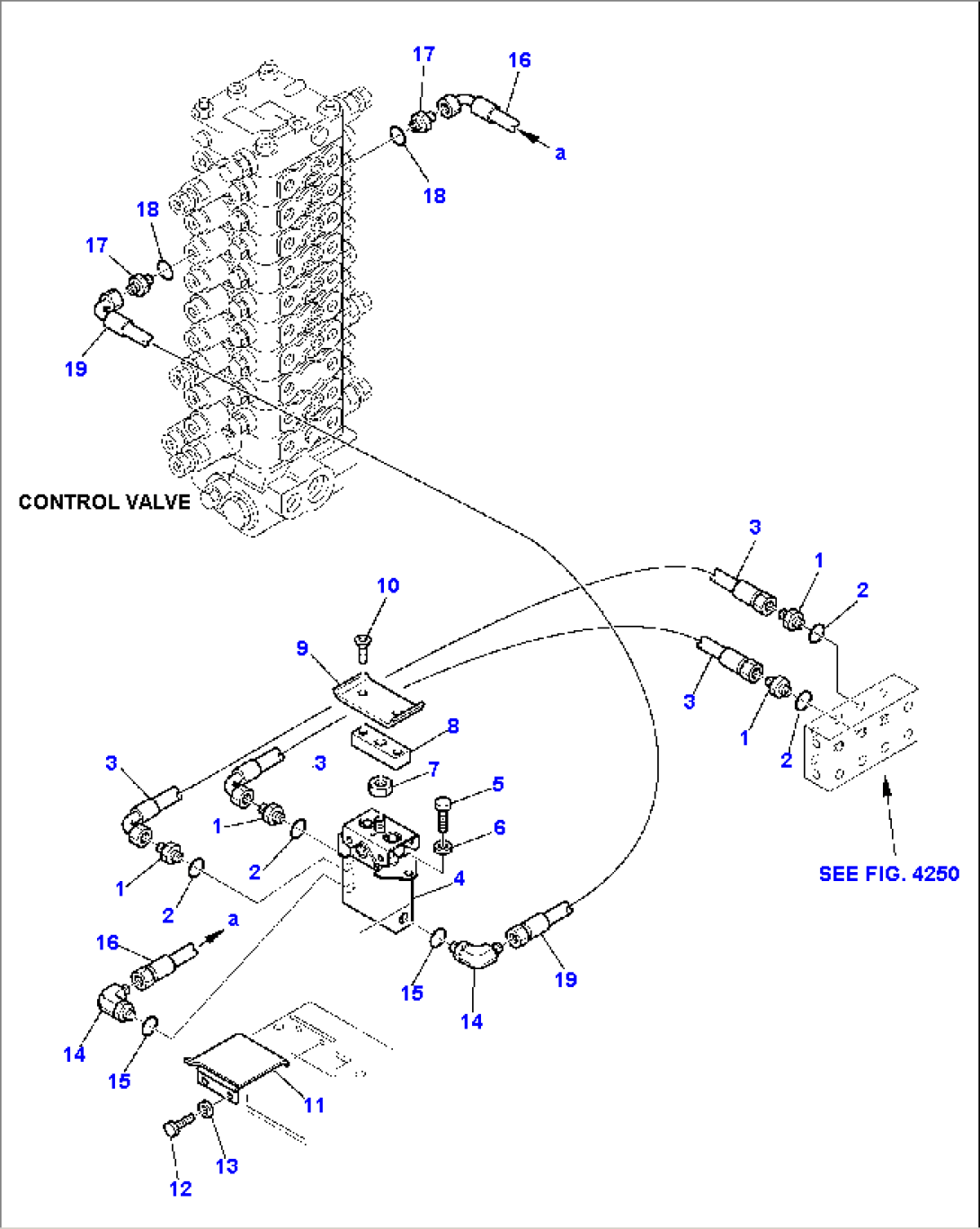 HYDRAULIC PIPING (BOOM SWING PPC VALVE LINE)