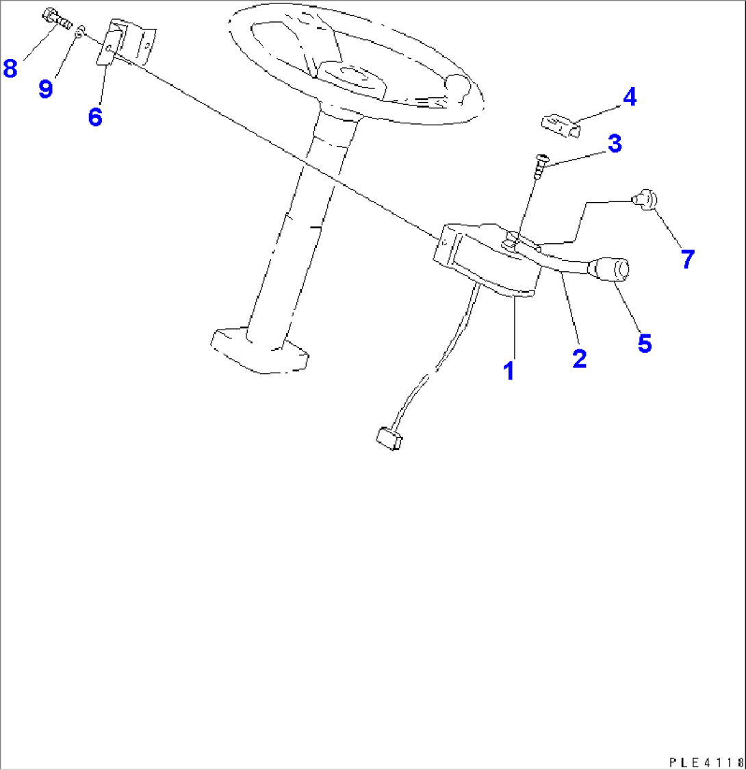 TRANSMISSION CONTROL (FORWARD AND REVERSE CONTROL LEVER)
