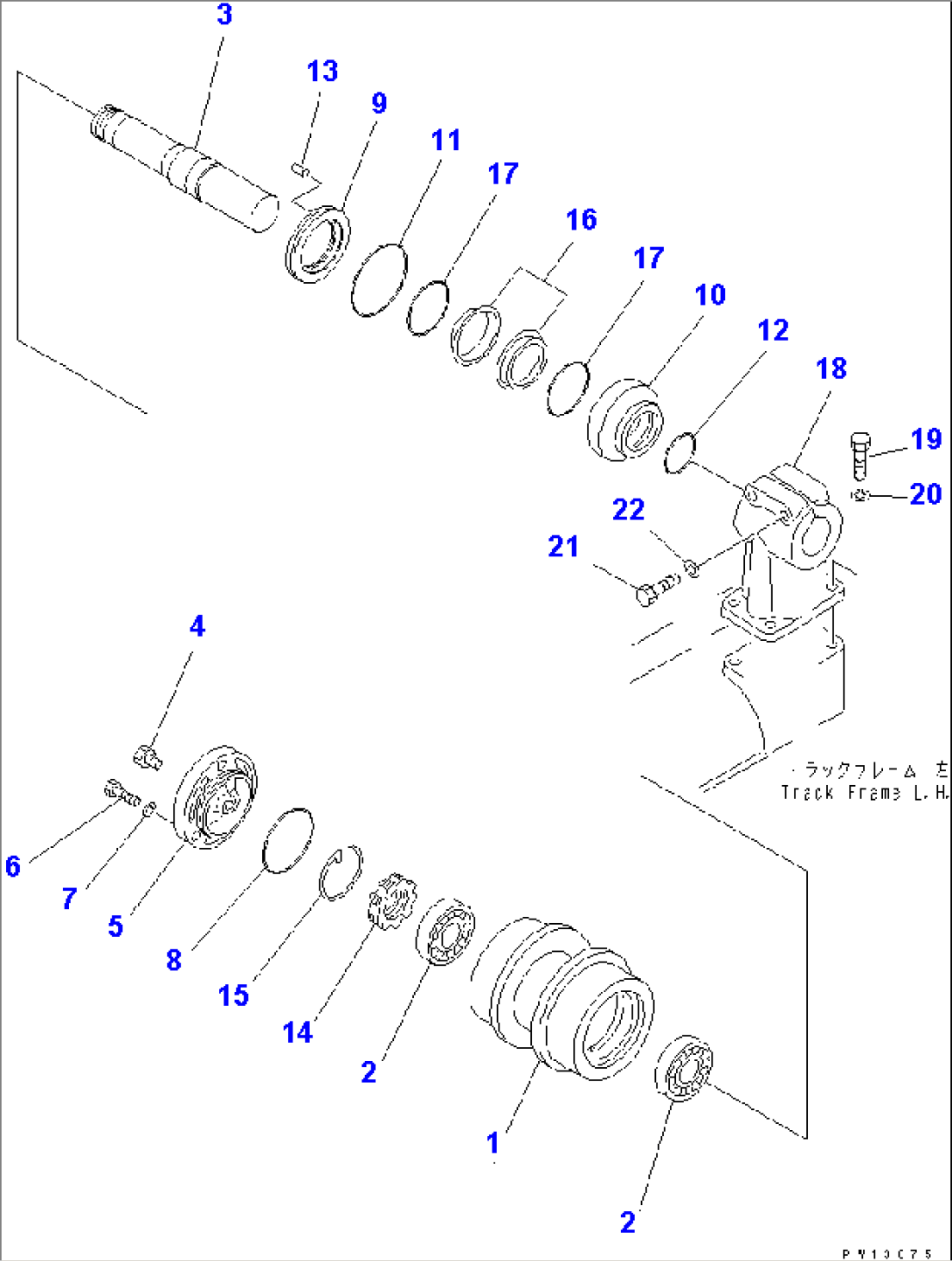 CARRIER ROLLER (FOR SLAG HANDLING)