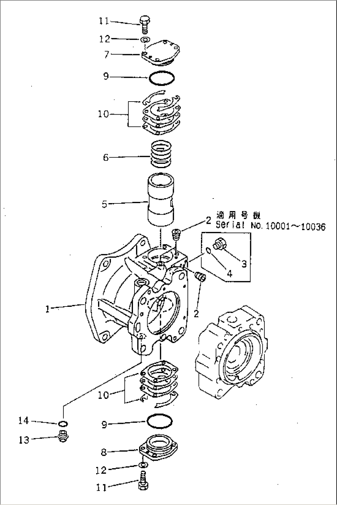 MAIN PUMP (2/13) (NO.2 PUMP)