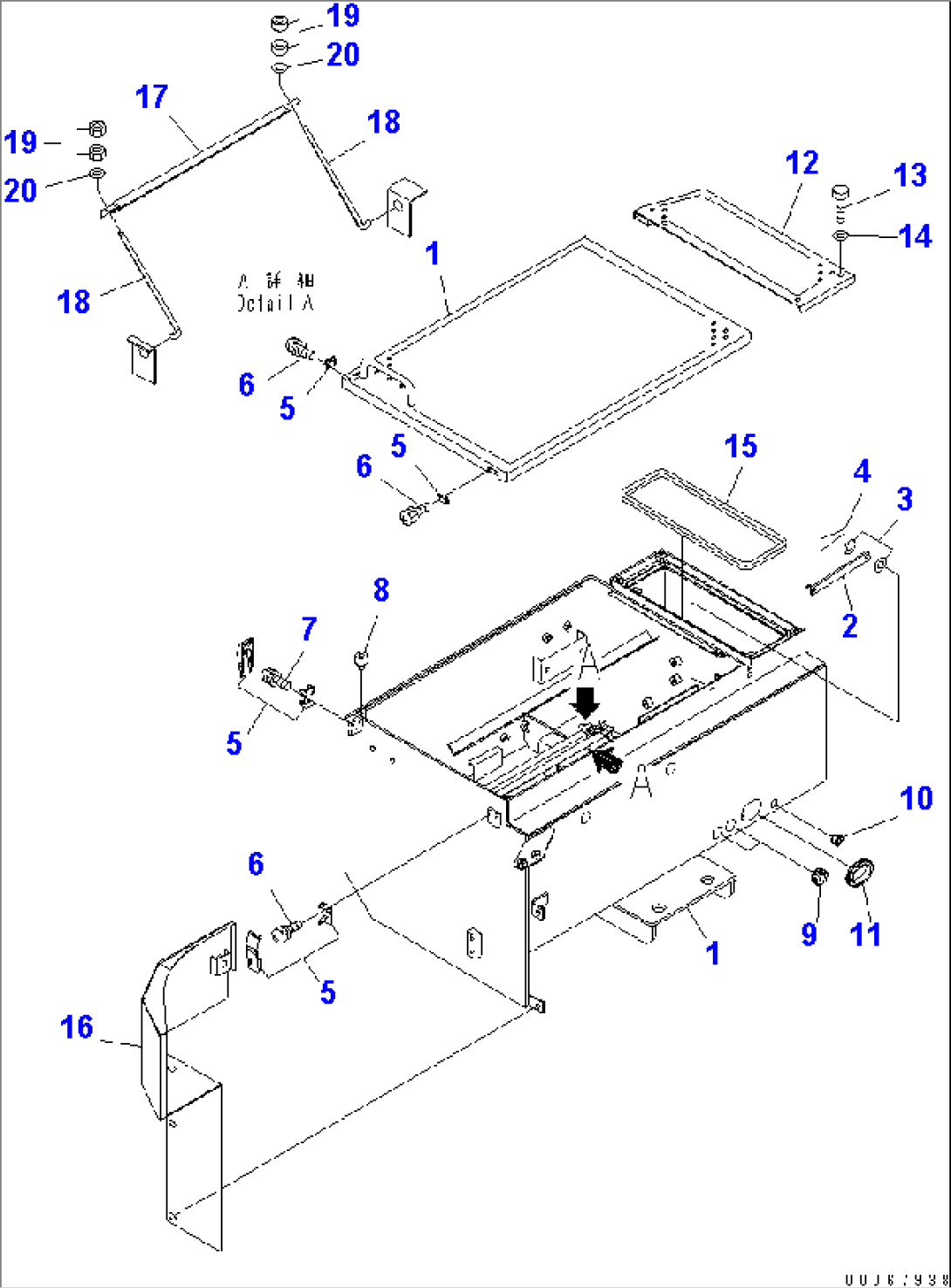 BATTERY BOX¤ R.H. (BATTERY BOX AND MOUNTING) (MINING SPEC.)(#60002-)