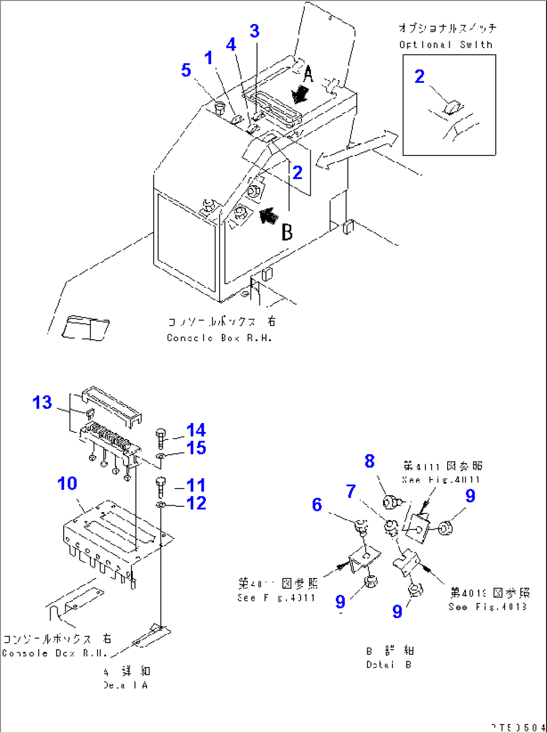 ELECTRICAL SYSTEM (CONSOLE BOX LINE) (3/4)