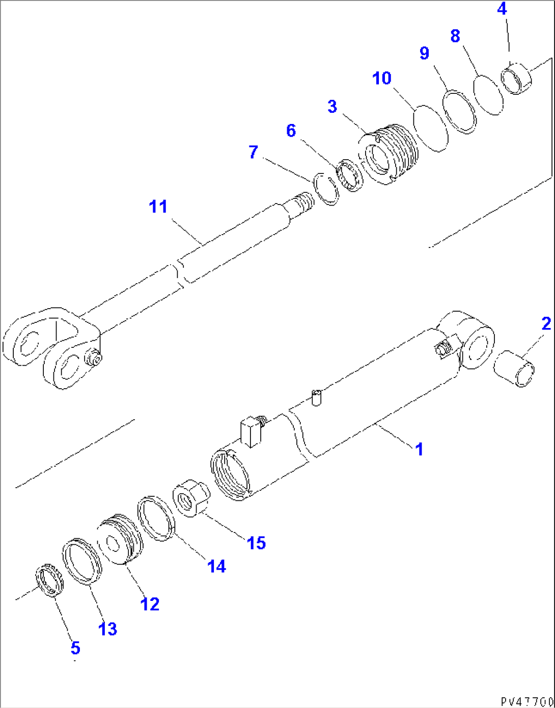 LIFT CYLINDER(#60001-)