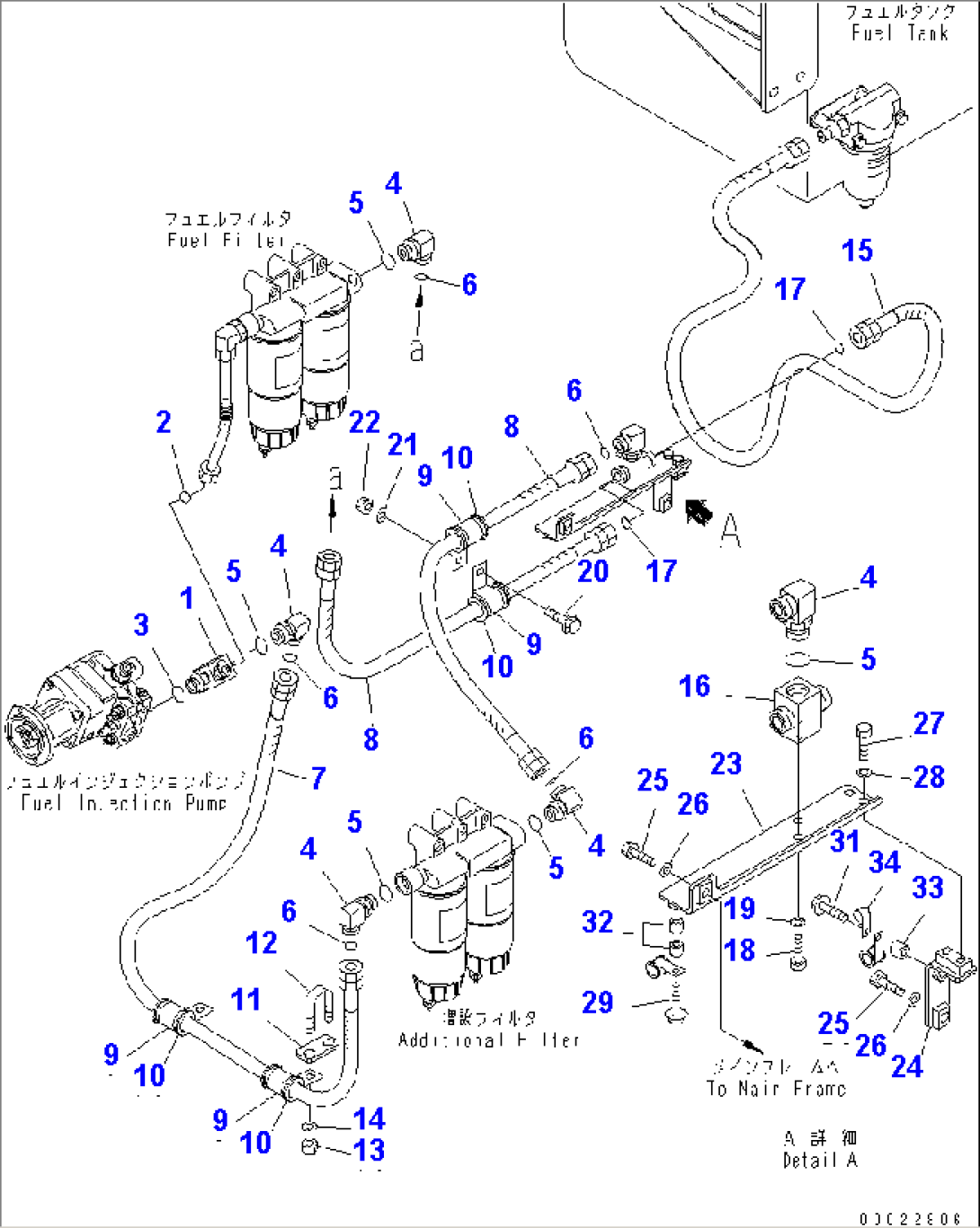 FUEL LINE (ADDITIONAL FILTER PIPING)