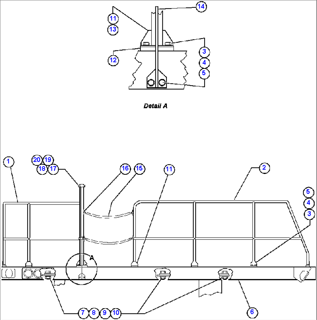 LEFT DECK & HANDRAIL