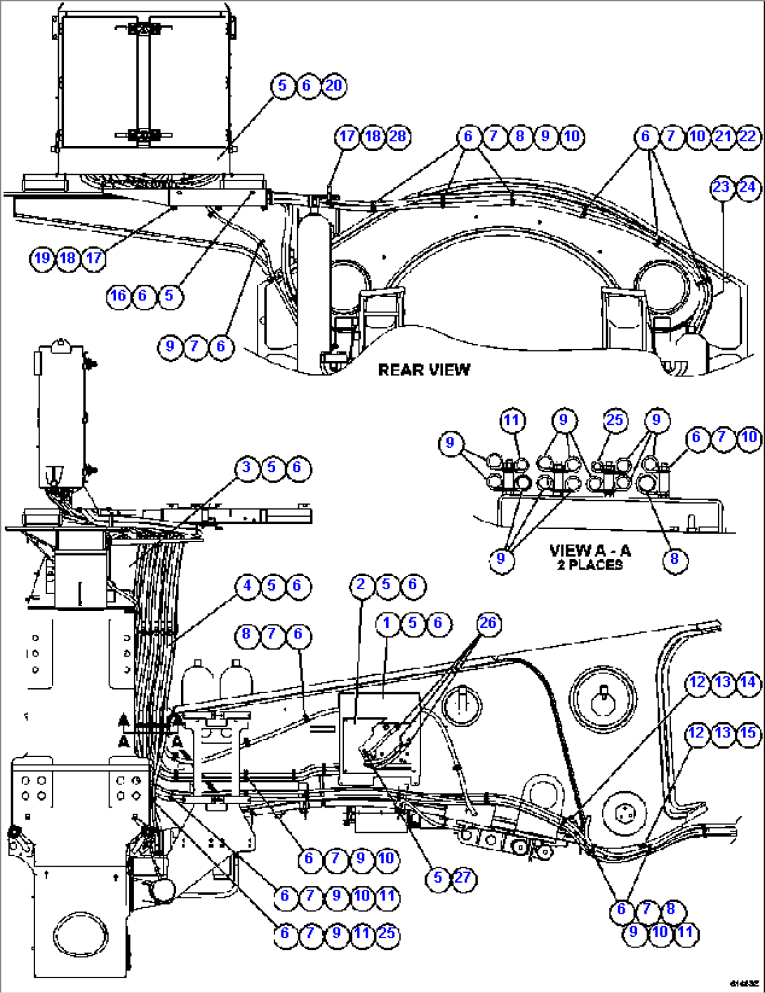 HYDRAULIC CABINET HOSE ROUTING 2/2