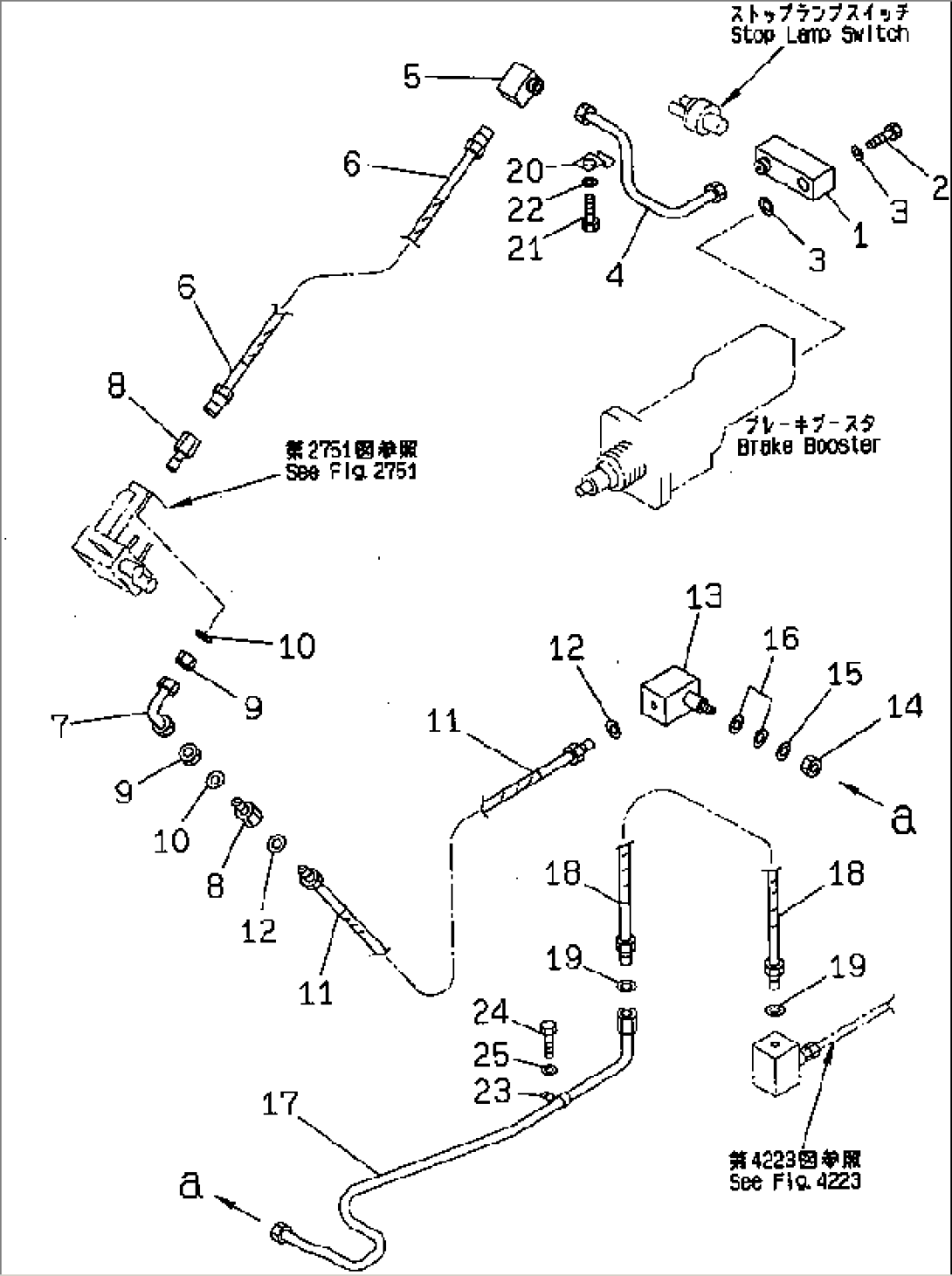 BRAKE PIPING (2/3) (BOOSTER TO JOINT)