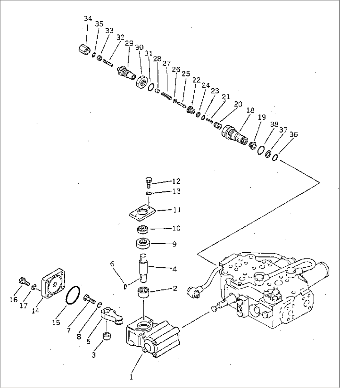 HYDRAULIC CONTROL VALVE (WINCH) (3/3)