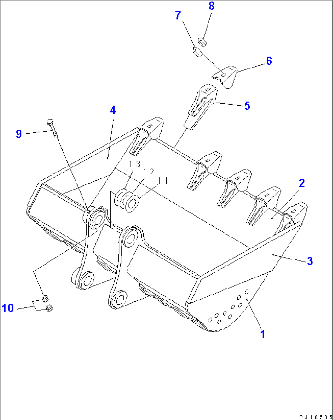 DITCH CLEANING BUCKET¤ 0.35M3 (FOR 50 FEET LONG FRONT)