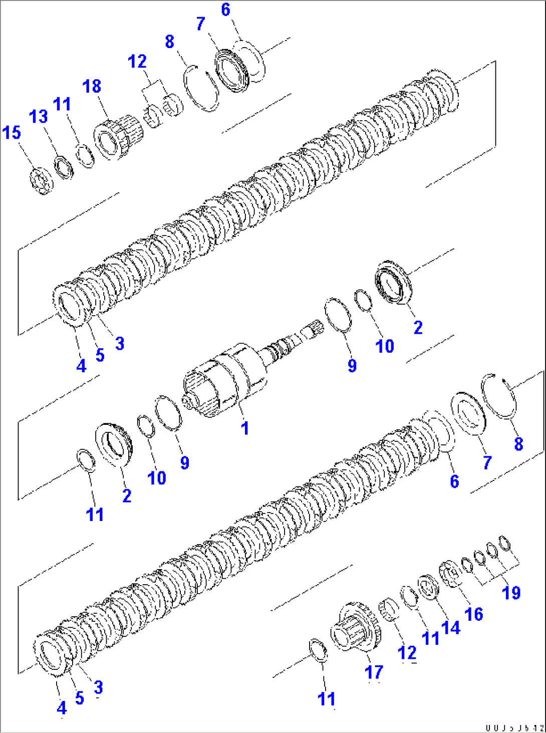 TRANSMISSION (FORWARD AND REVERSE CLUTCH)(#85001-90000)