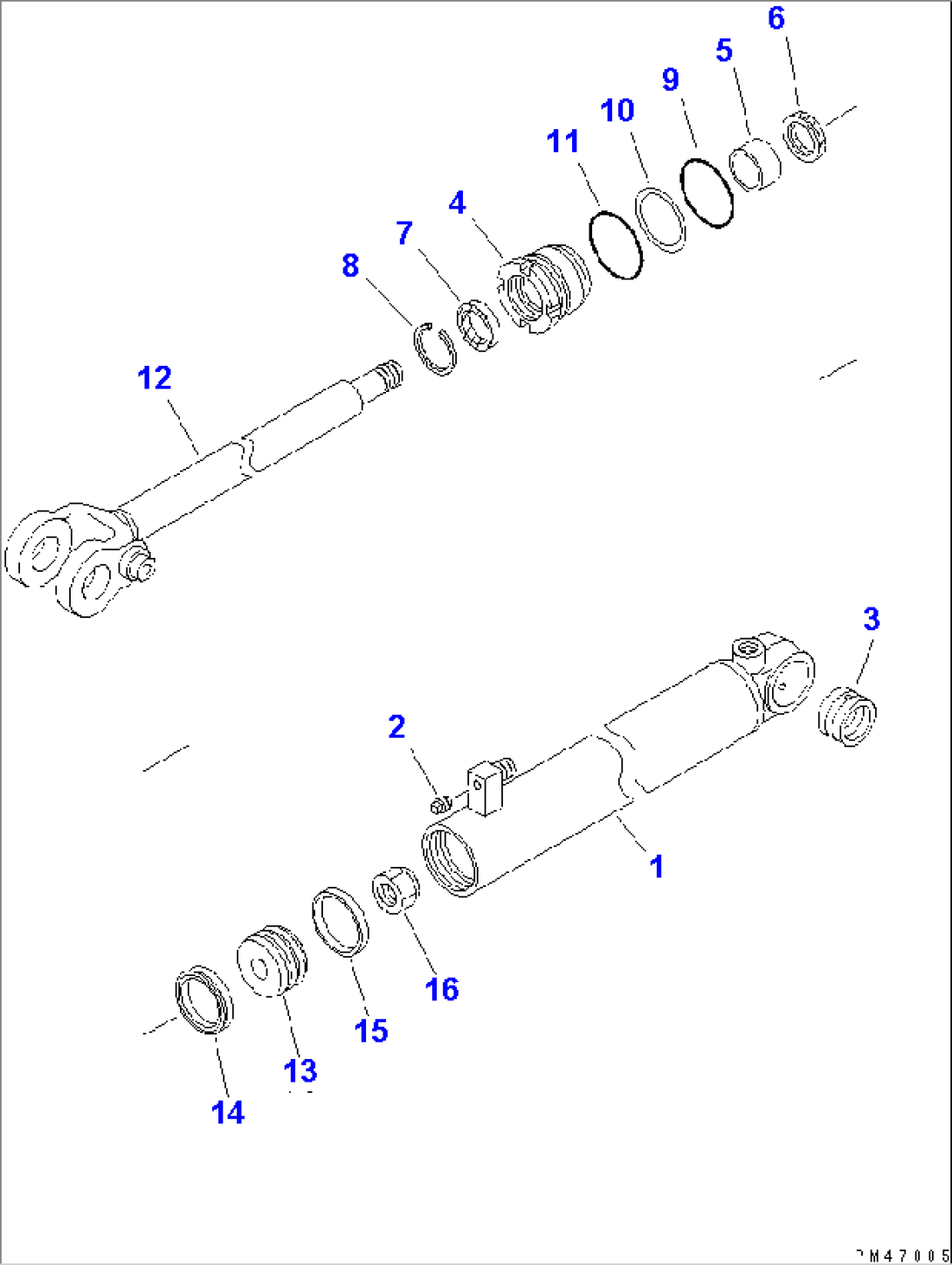 STEERING CYLINDER(#50001-)