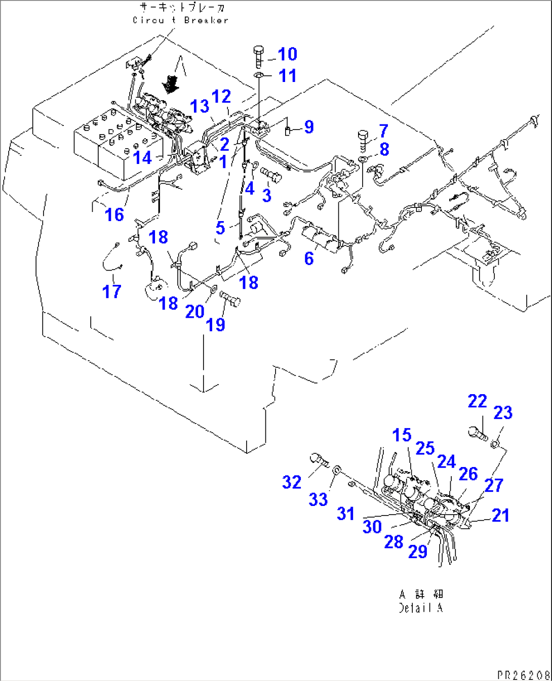 ELECTRICAL SYSTEM (OUTSIDE CAB) (2/10)(#1013-)