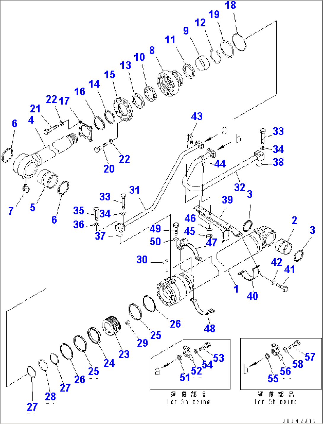 BUCKET CYLINDER (LOADER) (-40ßC SPEC.)(#50473-)