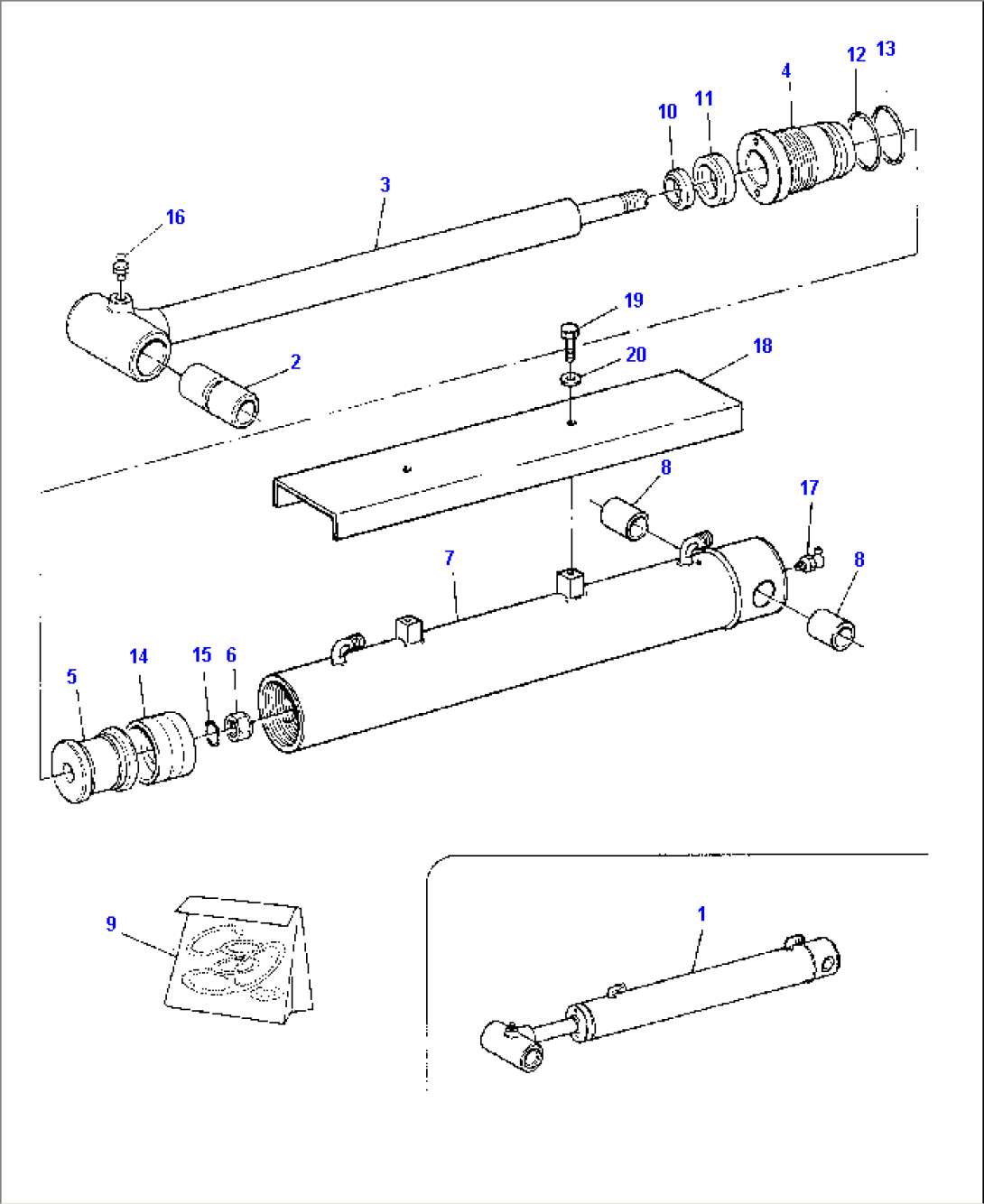 BUCKET CONTROL CYLINDER