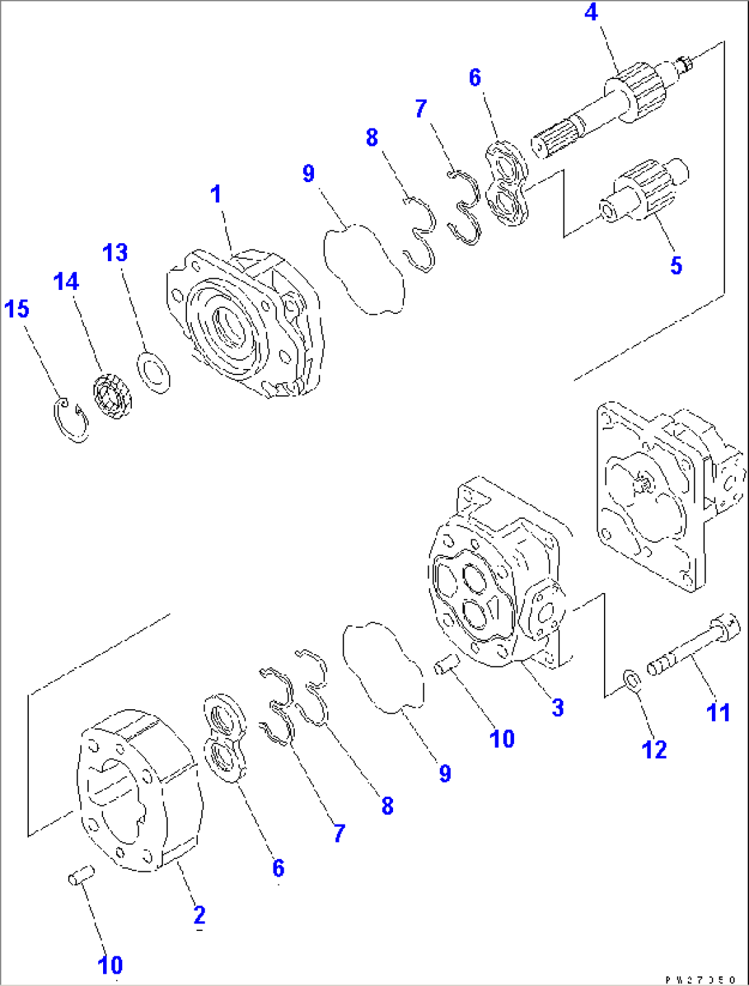 PUMP ASSEMBLY (SAR80+25) (1/2)