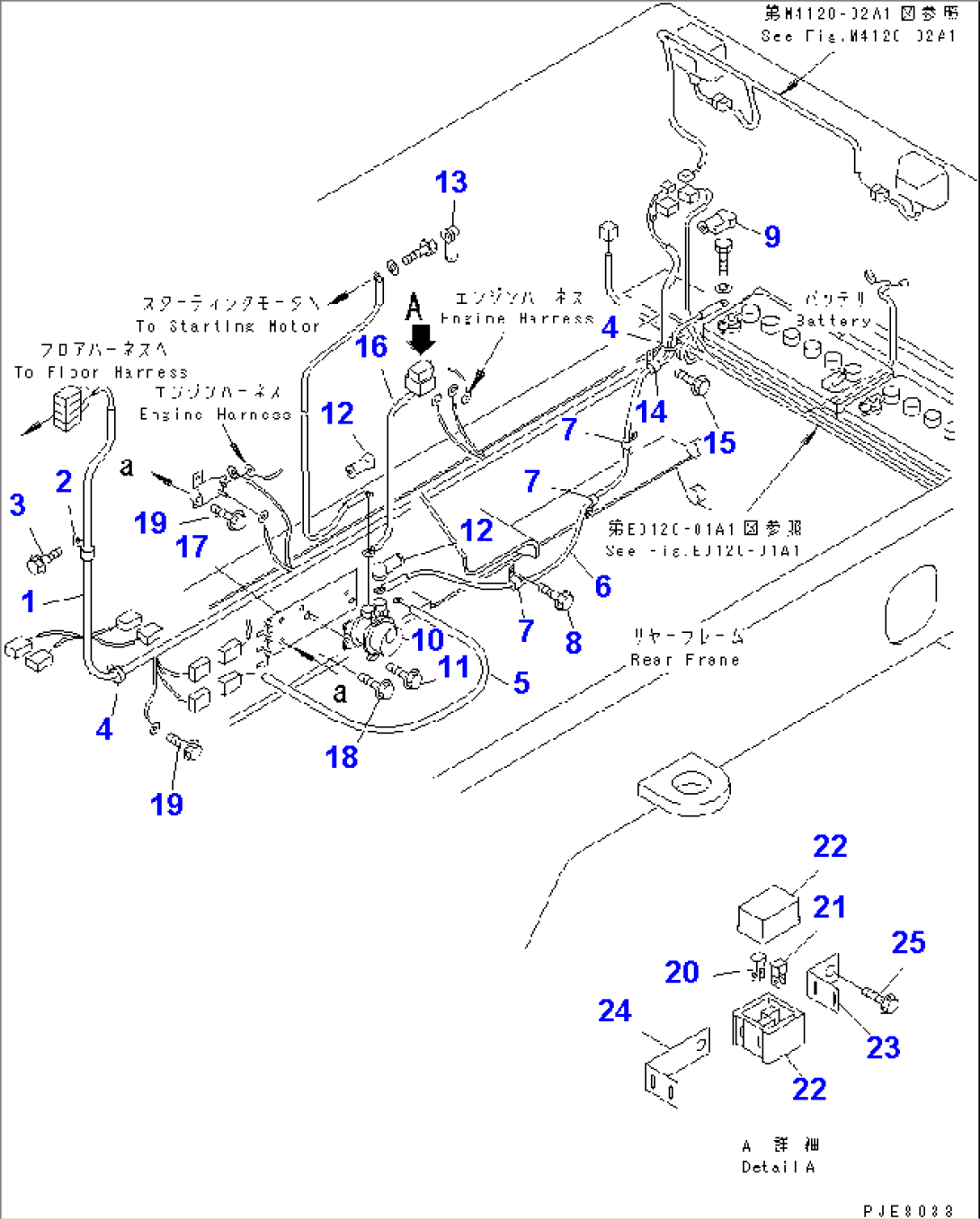 MAIN HARNESS (REAR FRAME LINE)(#53001-54562)