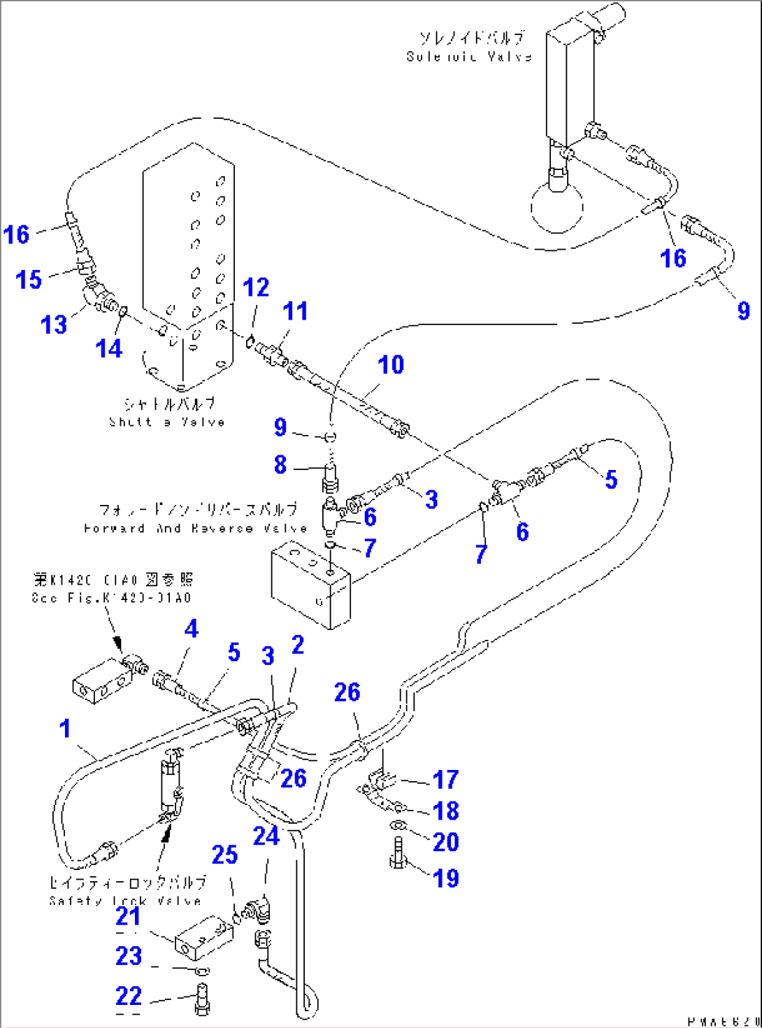 FLOOR (P.P.C. TRAVEL BLOCK PIPING)