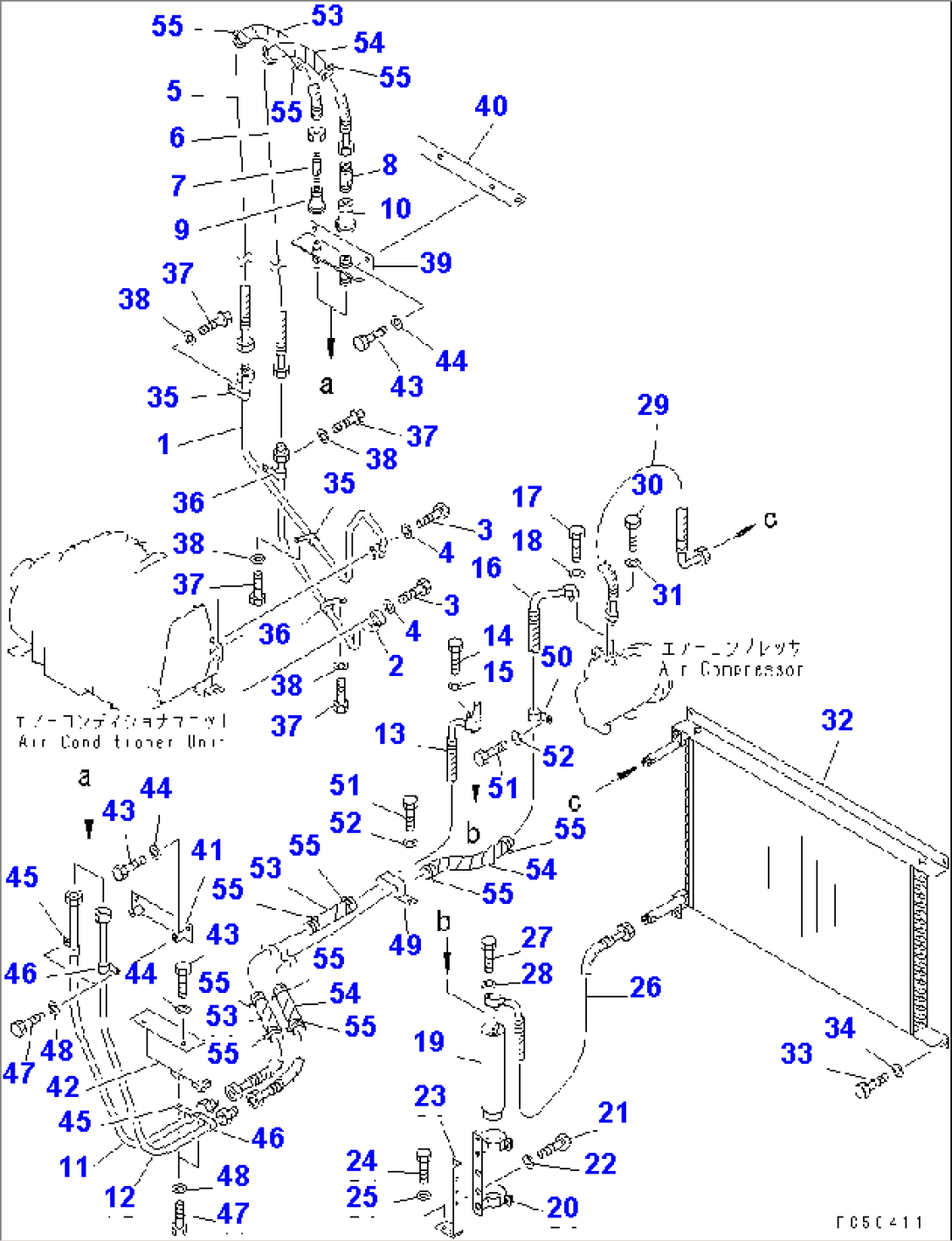 AIR CONDITIONER (2/7) (COOLER PIPING)(#11014-)