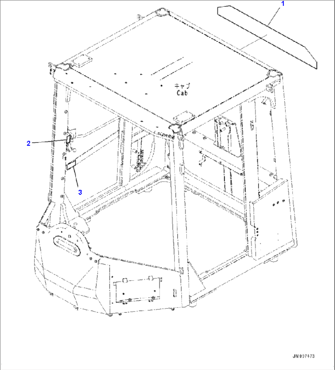 K0210-001039 CAB DECALS