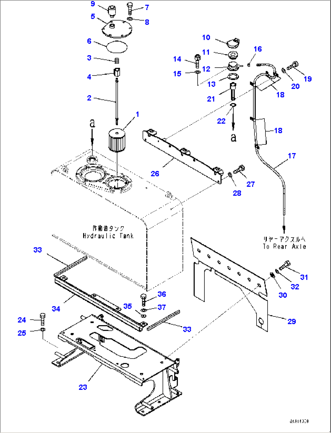 Hydraulic Tank, Element and Strainer (#67203-)
