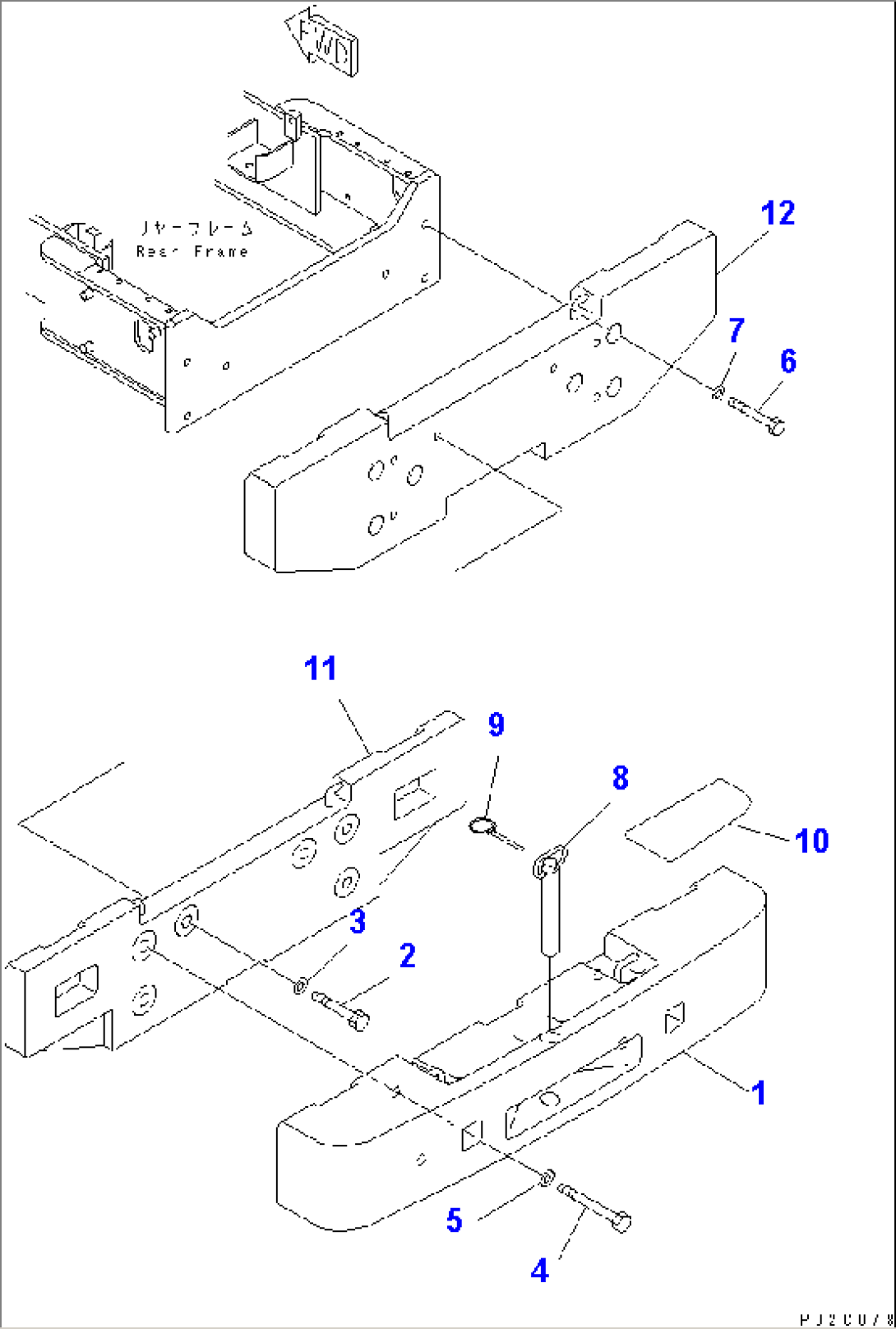 COUNTER WEIGHT (WITH LOG GRAPPLE)