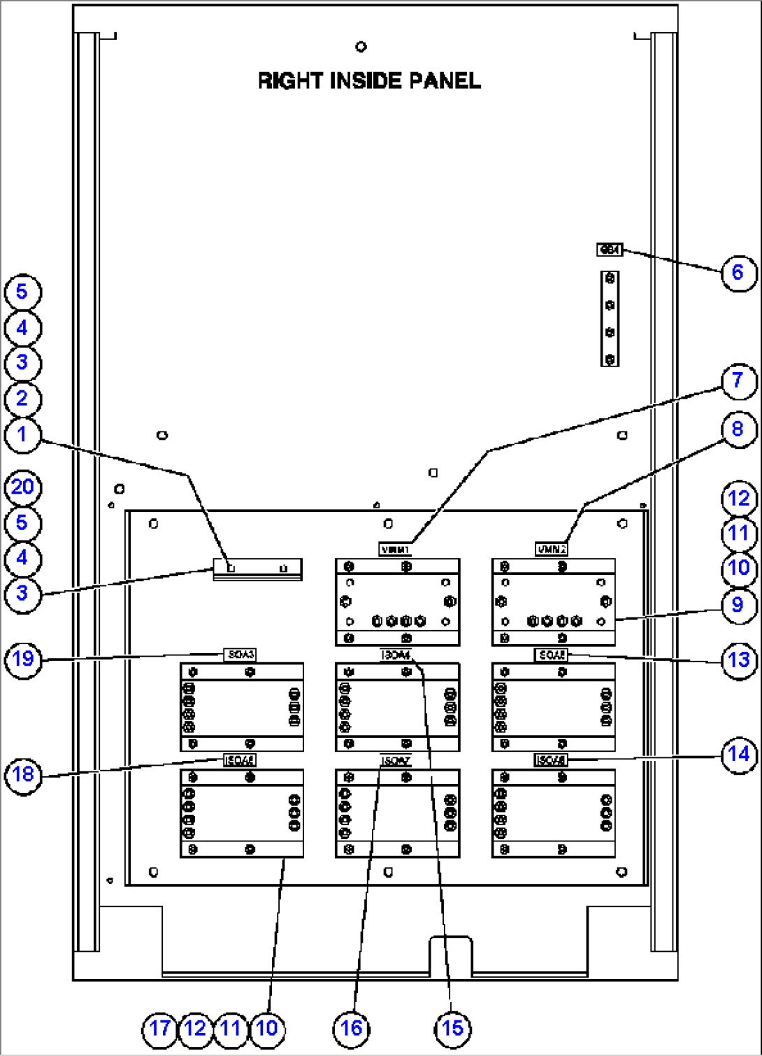 CONTROL CABINET ASSEMBLY - L.H. SIDE