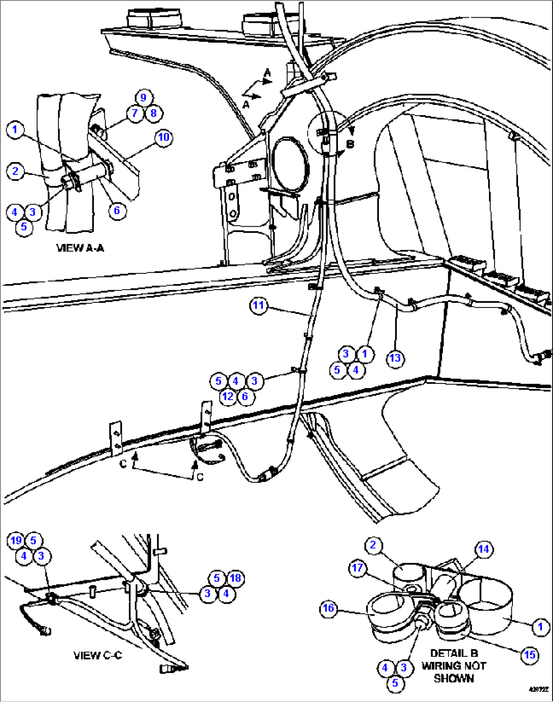 LH FRAME RAIL WIRING 2/2