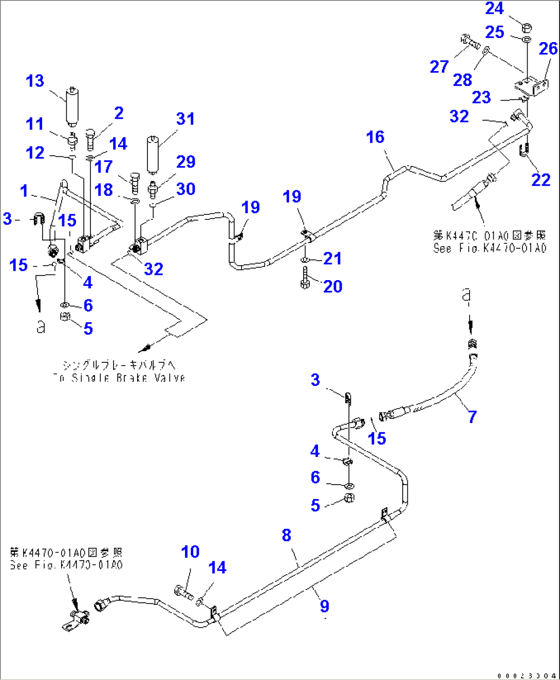 BRAKE PIPING (FRONT AND REAR AXLE PIPNG)