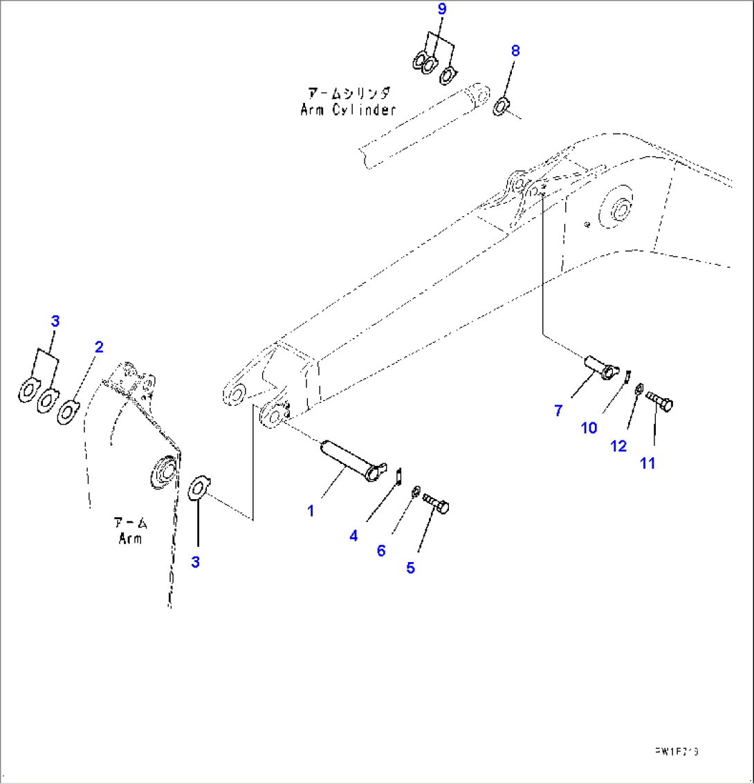 Boom, Top Pin and Bottom Pin (#10004-)