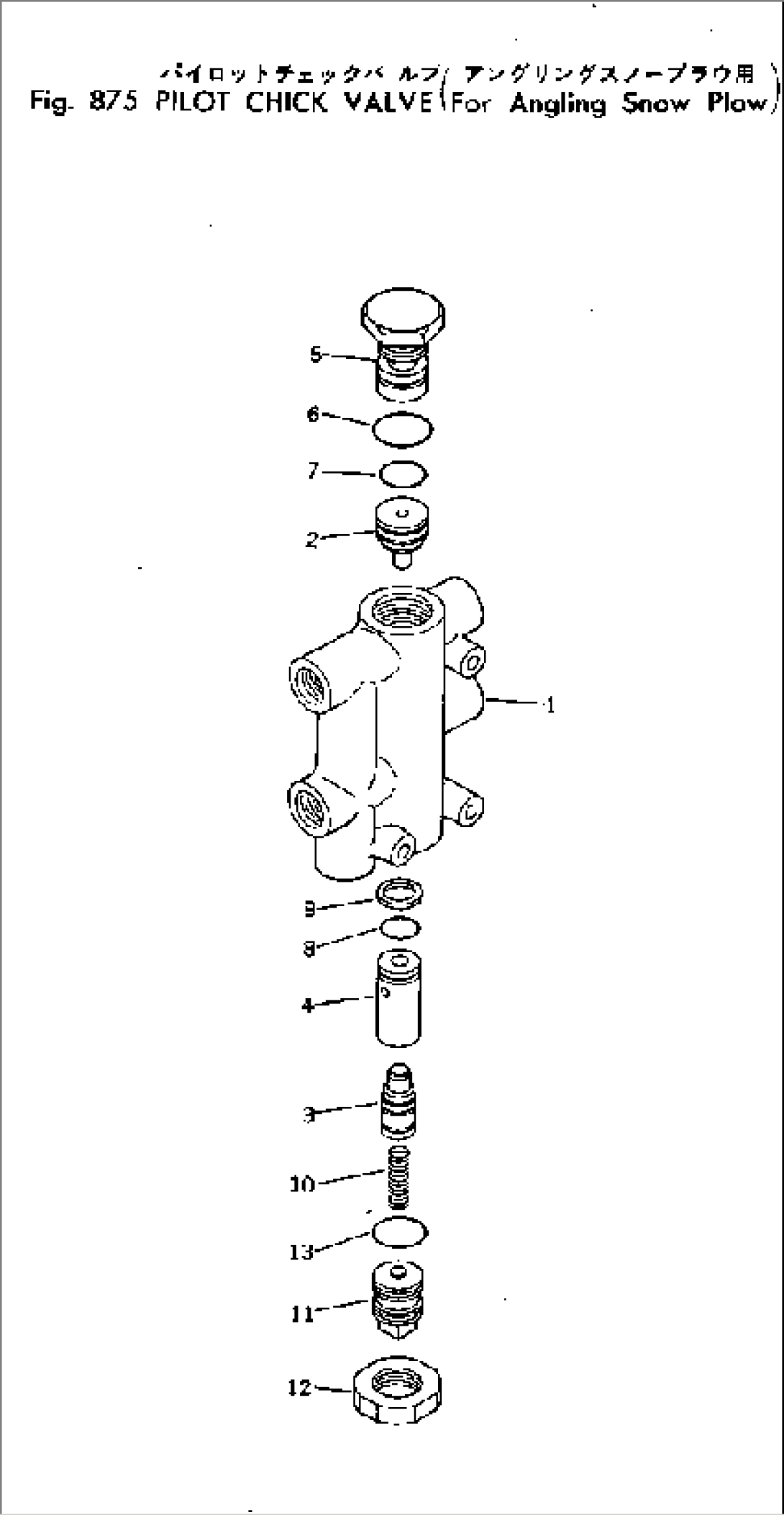 PILOT CHECK VALVE (FOR ANGLING SNOW PLOW)
