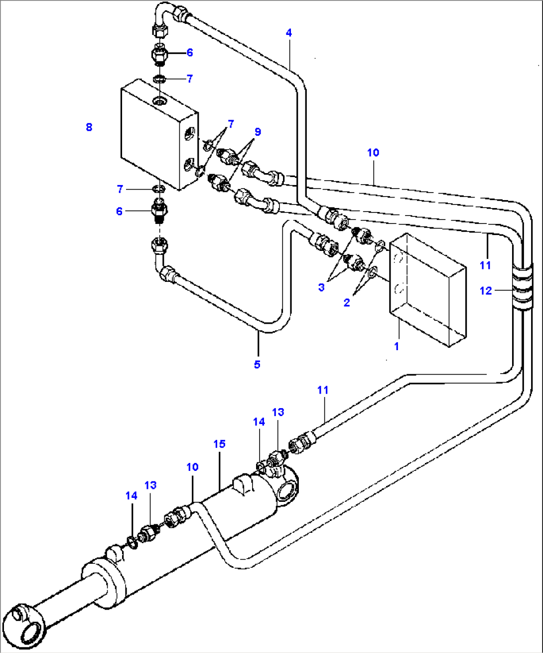 LEANING WHEEL CYLINDER ACTUATOR LINES