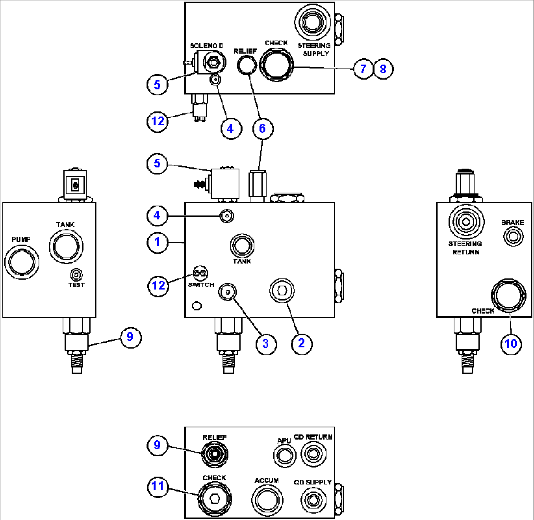 BLEEDDOWN MANIFOLD VALVE ASSEMBLY (PC1842)