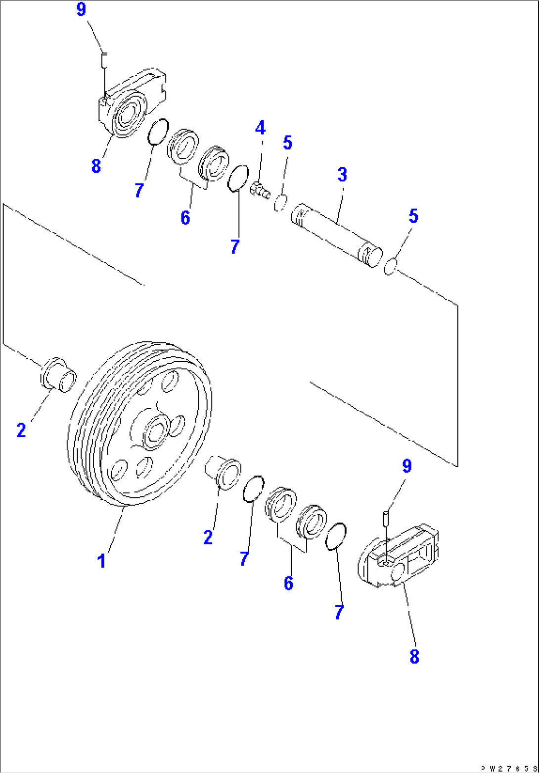 FRONT IDLER (LONG TRACK SPEC. -1A)