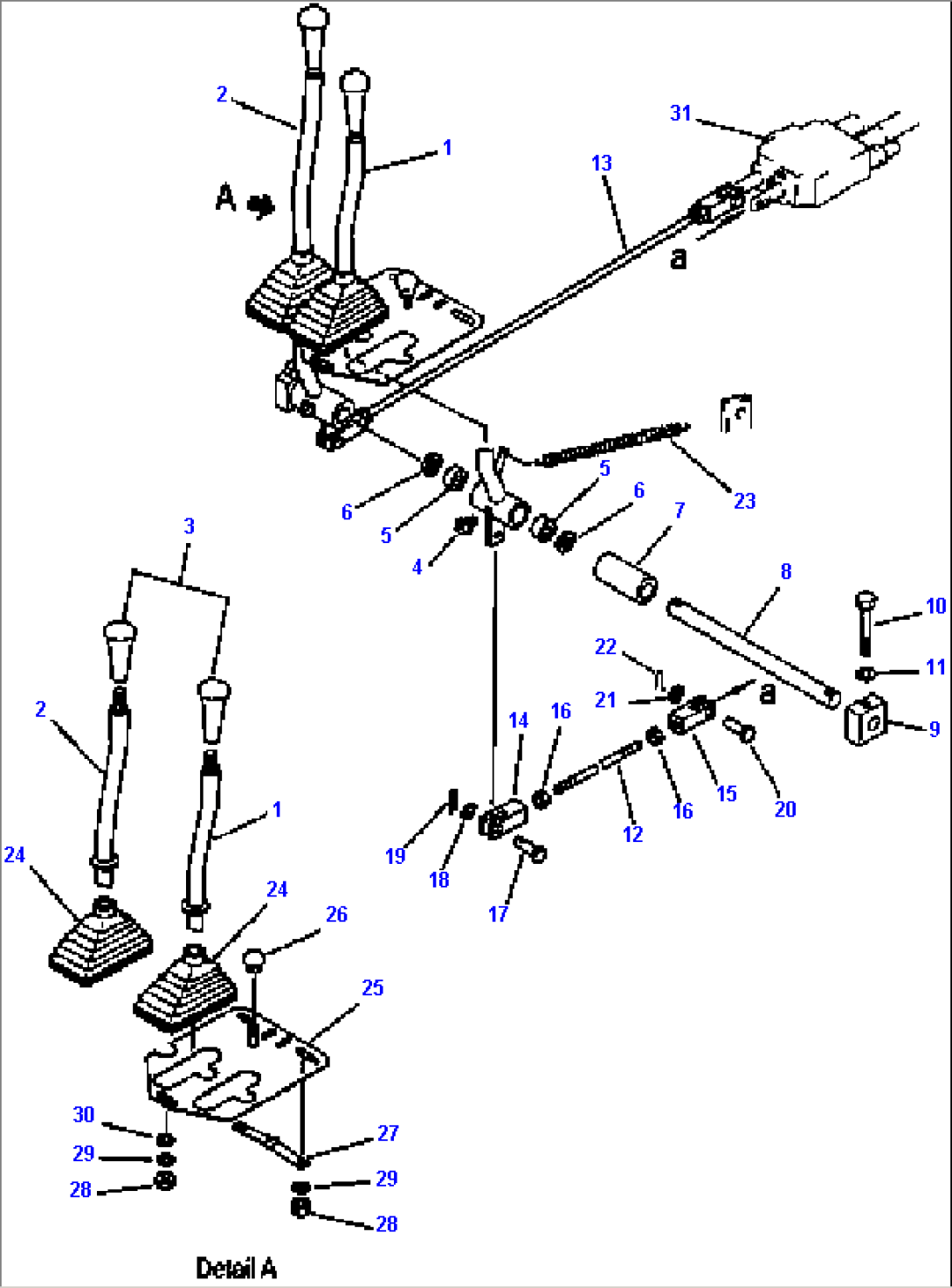 WORK EQUIPMENT CONTROL LEVER