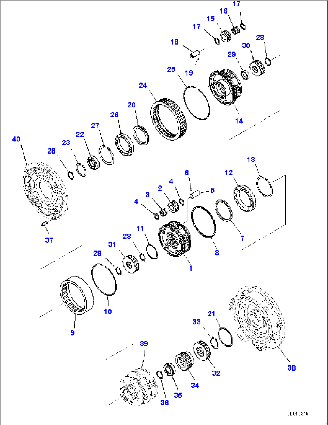 Power Train, Transmission Carrier (1/2) (#20003-)
