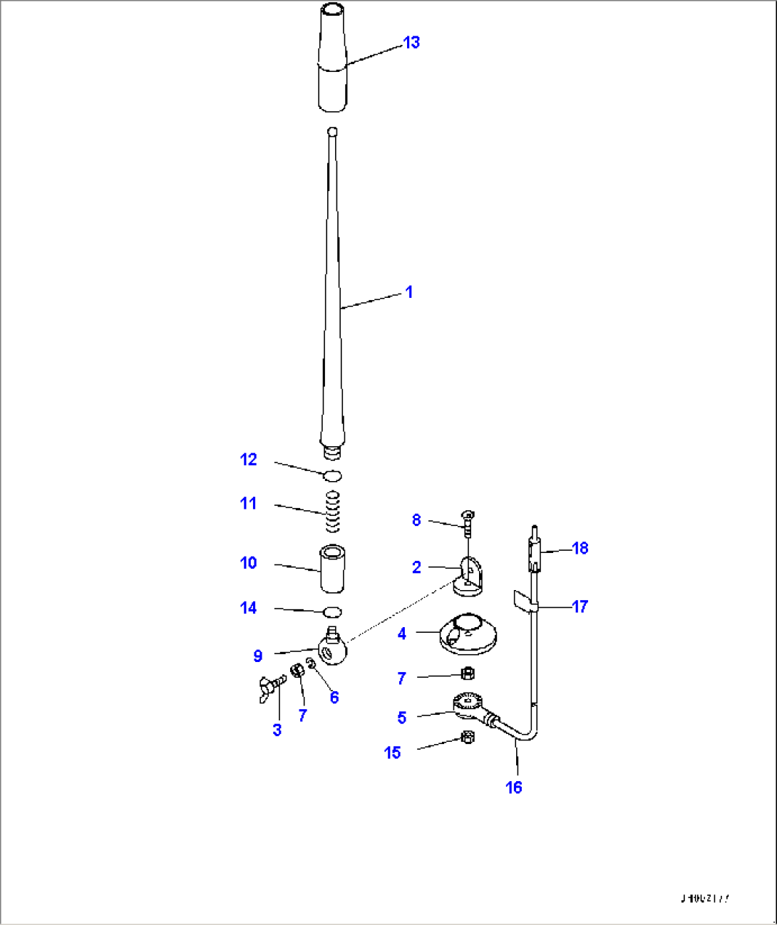 Cab, Rubber Antenna (#70001-)