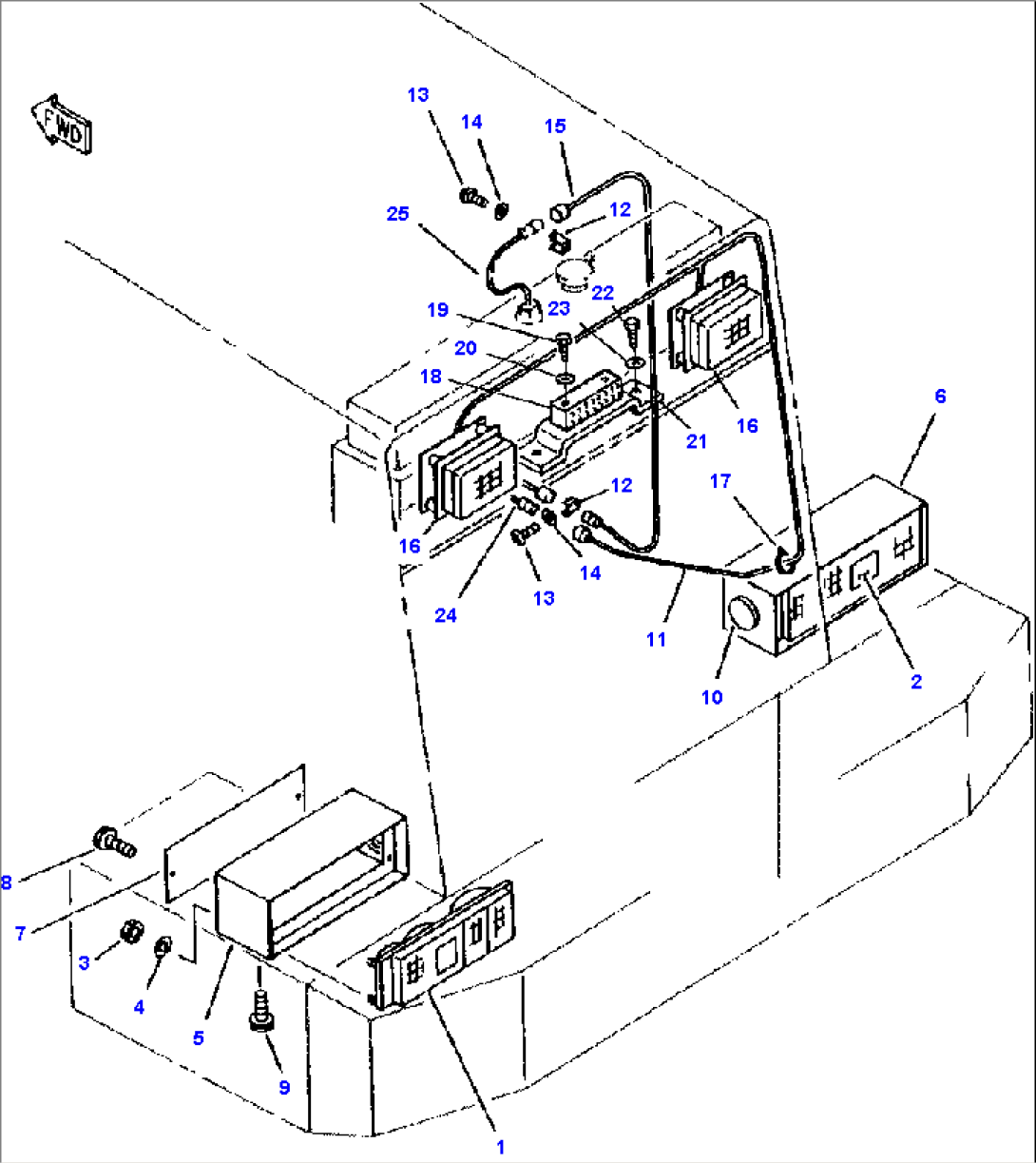 FIG NO. 1561 ELECTRICAL SYSTEM REAR LIGHTS