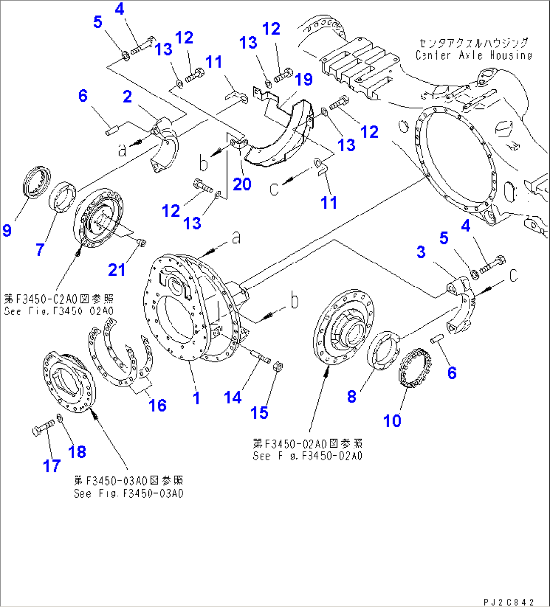 CENTER AXLE (CARRIER)